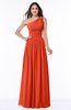 ColsBM Nova Tangerine Tango Modern A-line Asymmetric Neckline Sleeveless Half Backless Chiffon Plus Size Bridesmaid Dresses