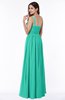 ColsBM Nova Viridian Green Modern A-line Asymmetric Neckline Sleeveless Half Backless Chiffon Plus Size Bridesmaid Dresses