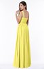 ColsBM Nova Yellow Iris Modern A-line Asymmetric Neckline Sleeveless Half Backless Chiffon Plus Size Bridesmaid Dresses