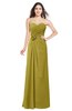 ColsBM Josie Golden Olive Glamorous Sweetheart Sleeveless Zip up Flower Plus Size Bridesmaid Dresses