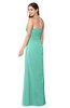 ColsBM Josie Mint Green Glamorous Sweetheart Sleeveless Zip up Flower Plus Size Bridesmaid Dresses
