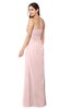 ColsBM Josie Pastel Pink Glamorous Sweetheart Sleeveless Zip up Flower Plus Size Bridesmaid Dresses