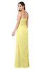 ColsBM Josie Pastel Yellow Glamorous Sweetheart Sleeveless Zip up Flower Plus Size Bridesmaid Dresses