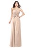 ColsBM Josie Peach Puree Glamorous Sweetheart Sleeveless Zip up Flower Plus Size Bridesmaid Dresses