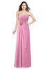 ColsBM Josie Pink Glamorous Sweetheart Sleeveless Zip up Flower Plus Size Bridesmaid Dresses