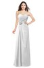 ColsBM Josie White Glamorous Sweetheart Sleeveless Zip up Flower Plus Size Bridesmaid Dresses