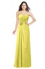 ColsBM Josie Yellow Iris Glamorous Sweetheart Sleeveless Zip up Flower Plus Size Bridesmaid Dresses