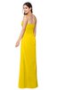 ColsBM Josie Yellow Glamorous Sweetheart Sleeveless Zip up Flower Plus Size Bridesmaid Dresses