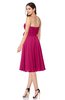 ColsBM Whitney Beetroot Purple Classic A-line Sweetheart Sleeveless Tea Length Pleated Plus Size Bridesmaid Dresses