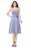 ColsBM Whitney Blue Heron Classic A-line Sweetheart Sleeveless Tea Length Pleated Plus Size Bridesmaid Dresses