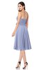ColsBM Whitney Blue Heron Classic A-line Sweetheart Sleeveless Tea Length Pleated Plus Size Bridesmaid Dresses