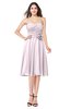 ColsBM Whitney Blush Classic A-line Sweetheart Sleeveless Tea Length Pleated Plus Size Bridesmaid Dresses