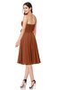 ColsBM Whitney Bombay Brown Classic A-line Sweetheart Sleeveless Tea Length Pleated Plus Size Bridesmaid Dresses