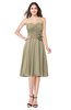 ColsBM Whitney Candied Ginger Classic A-line Sweetheart Sleeveless Tea Length Pleated Plus Size Bridesmaid Dresses