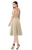 ColsBM Whitney Champagne Classic A-line Sweetheart Sleeveless Tea Length Pleated Plus Size Bridesmaid Dresses