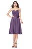 ColsBM Whitney Chinese Violet Classic A-line Sweetheart Sleeveless Tea Length Pleated Plus Size Bridesmaid Dresses