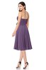 ColsBM Whitney Chinese Violet Classic A-line Sweetheart Sleeveless Tea Length Pleated Plus Size Bridesmaid Dresses