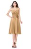 ColsBM Whitney Desert Mist Classic A-line Sweetheart Sleeveless Tea Length Pleated Plus Size Bridesmaid Dresses