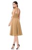 ColsBM Whitney Desert Mist Classic A-line Sweetheart Sleeveless Tea Length Pleated Plus Size Bridesmaid Dresses