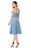 ColsBM Whitney Dusty Blue Classic A-line Sweetheart Sleeveless Tea Length Pleated Plus Size Bridesmaid Dresses
