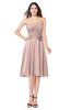 ColsBM Whitney Dusty Rose Classic A-line Sweetheart Sleeveless Tea Length Pleated Plus Size Bridesmaid Dresses