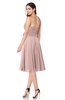 ColsBM Whitney Dusty Rose Classic A-line Sweetheart Sleeveless Tea Length Pleated Plus Size Bridesmaid Dresses