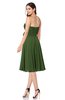 ColsBM Whitney Garden Green Classic A-line Sweetheart Sleeveless Tea Length Pleated Plus Size Bridesmaid Dresses