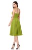 ColsBM Whitney Green Oasis Classic A-line Sweetheart Sleeveless Tea Length Pleated Plus Size Bridesmaid Dresses