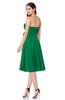 ColsBM Whitney Green Classic A-line Sweetheart Sleeveless Tea Length Pleated Plus Size Bridesmaid Dresses