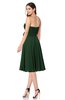 ColsBM Whitney Hunter Green Classic A-line Sweetheart Sleeveless Tea Length Pleated Plus Size Bridesmaid Dresses