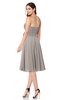 ColsBM Whitney Mushroom Classic A-line Sweetheart Sleeveless Tea Length Pleated Plus Size Bridesmaid Dresses