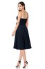 ColsBM Whitney Navy Blue Classic A-line Sweetheart Sleeveless Tea Length Pleated Plus Size Bridesmaid Dresses
