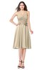 ColsBM Whitney Novelle Peach Classic A-line Sweetheart Sleeveless Tea Length Pleated Plus Size Bridesmaid Dresses