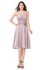 ColsBM Whitney Pale Lilac Classic A-line Sweetheart Sleeveless Tea Length Pleated Plus Size Bridesmaid Dresses