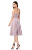 ColsBM Whitney Pale Lilac Classic A-line Sweetheart Sleeveless Tea Length Pleated Plus Size Bridesmaid Dresses