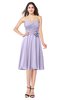 ColsBM Whitney Pastel Lilac Classic A-line Sweetheart Sleeveless Tea Length Pleated Plus Size Bridesmaid Dresses