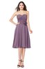 ColsBM Whitney Valerian Classic A-line Sweetheart Sleeveless Tea Length Pleated Plus Size Bridesmaid Dresses