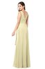 ColsBM Brenda Anise Flower Romantic Thick Straps Sleeveless Zipper Floor Length Sash Plus Size Bridesmaid Dresses