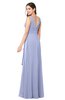 ColsBM Brenda Blue Heron Romantic Thick Straps Sleeveless Zipper Floor Length Sash Plus Size Bridesmaid Dresses