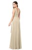 ColsBM Brenda Champagne Romantic Thick Straps Sleeveless Zipper Floor Length Sash Plus Size Bridesmaid Dresses