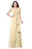 ColsBM Brenda Cornhusk Romantic Thick Straps Sleeveless Zipper Floor Length Sash Plus Size Bridesmaid Dresses
