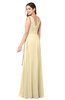ColsBM Brenda Cornhusk Romantic Thick Straps Sleeveless Zipper Floor Length Sash Plus Size Bridesmaid Dresses