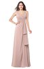 ColsBM Brenda Dusty Rose Romantic Thick Straps Sleeveless Zipper Floor Length Sash Plus Size Bridesmaid Dresses