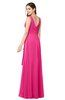 ColsBM Brenda Fandango Pink Romantic Thick Straps Sleeveless Zipper Floor Length Sash Plus Size Bridesmaid Dresses