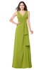 ColsBM Brenda Green Oasis Romantic Thick Straps Sleeveless Zipper Floor Length Sash Plus Size Bridesmaid Dresses