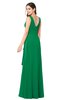 ColsBM Brenda Green Romantic Thick Straps Sleeveless Zipper Floor Length Sash Plus Size Bridesmaid Dresses