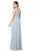 ColsBM Brenda Illusion Blue Romantic Thick Straps Sleeveless Zipper Floor Length Sash Plus Size Bridesmaid Dresses