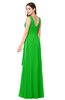 ColsBM Brenda Jasmine Green Romantic Thick Straps Sleeveless Zipper Floor Length Sash Plus Size Bridesmaid Dresses