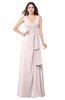 ColsBM Brenda Light Pink Romantic Thick Straps Sleeveless Zipper Floor Length Sash Plus Size Bridesmaid Dresses