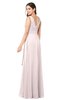 ColsBM Brenda Light Pink Romantic Thick Straps Sleeveless Zipper Floor Length Sash Plus Size Bridesmaid Dresses
